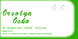 orsolya osko business card